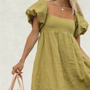 Solai French Riviera Linen Dress